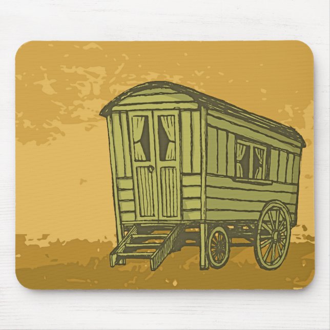 Sinti und Roma Caravan Mousepad (Vorne)