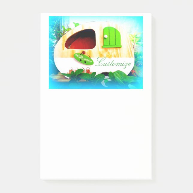 Sinti und Roma Caravan Post-it Klebezettel (Vorderseite)