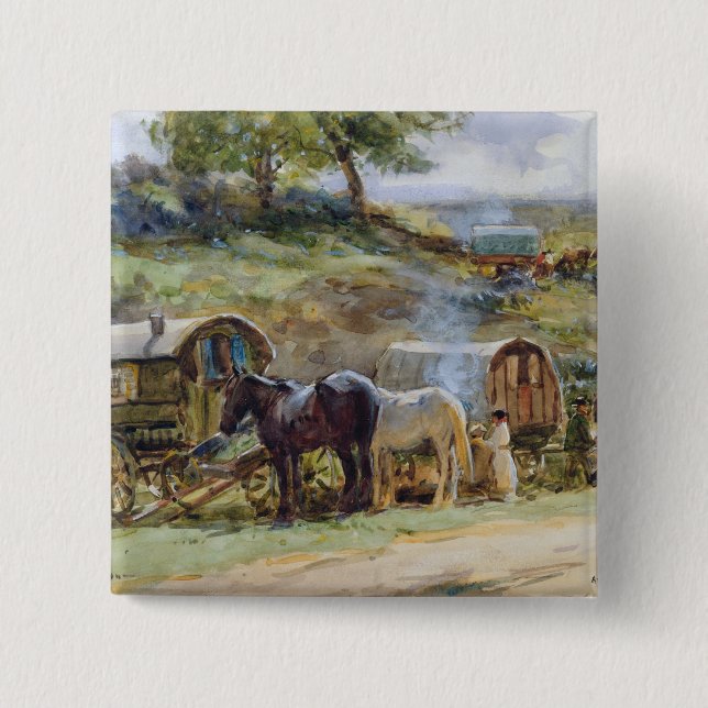 Sinti und Roma Encampment, Appleby, 1919 Button (Vorderseite)