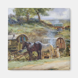 Sinti und Roma Encampment, Appleby, 1919 Magnet