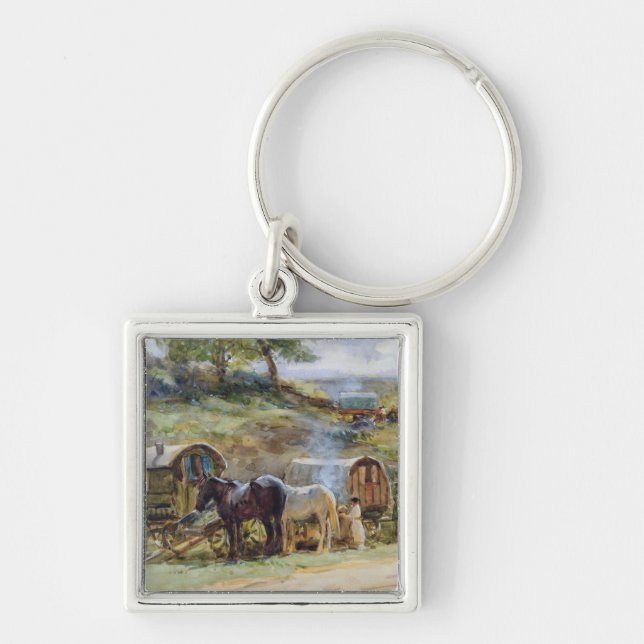 Sinti und Roma Encampment, Appleby, 1919 Schlüsselanhänger (Vorne)