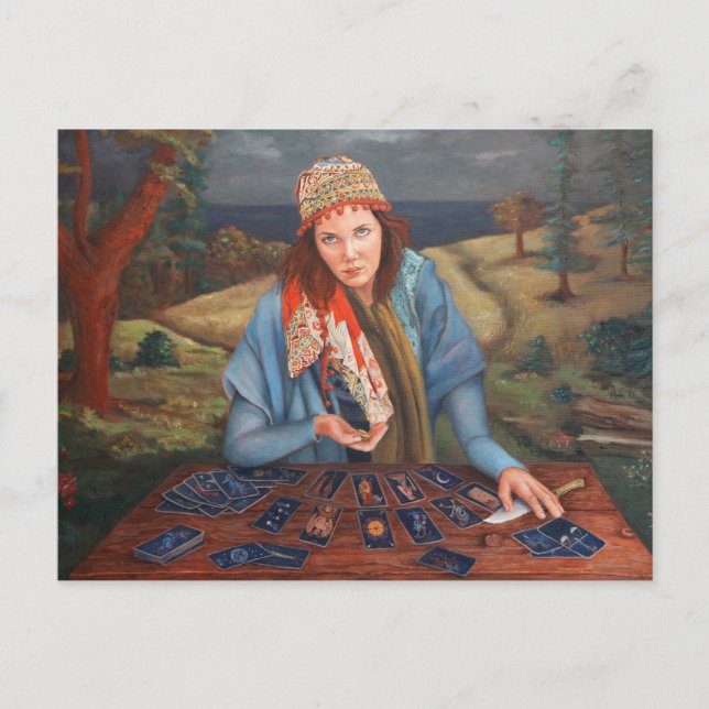 Sinti und Roma Fortune Teller Postkarte (Vorderseite)