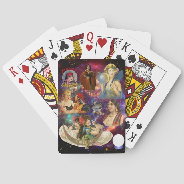 Sinti und Roma Fortune - Vorträge Psychische Vinta Spielkarten (Rückseite)