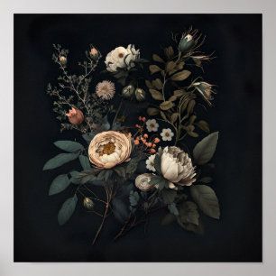 Sinti und Roma Garden Vintage Blume Poster