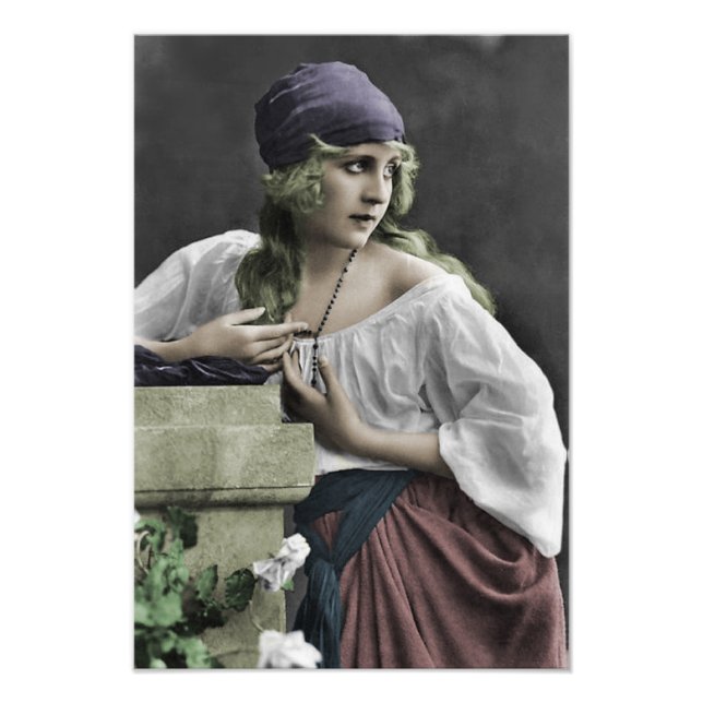 Sinti und Roma Girl Fotodruck (Vorne)