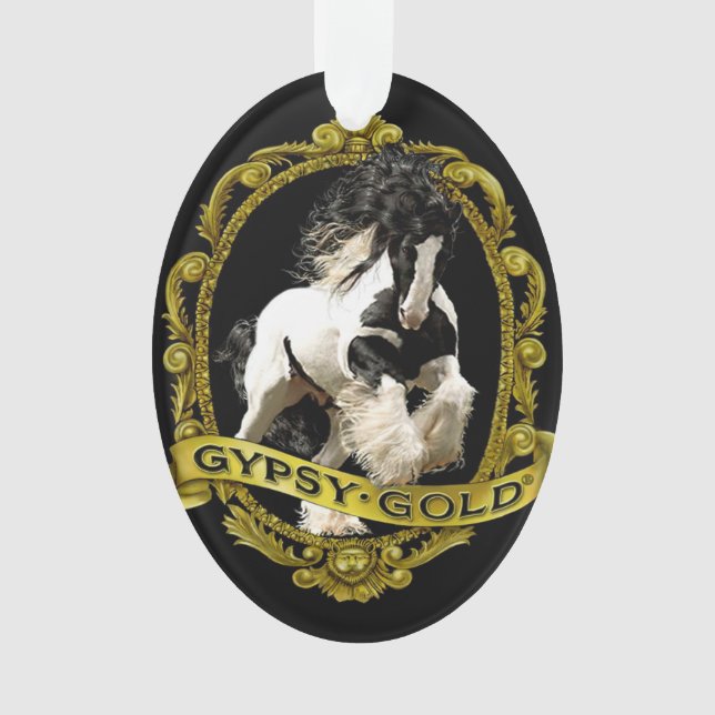 Sinti und Roma-Goldbauernhofverzierung Ornament (Vorderseite)