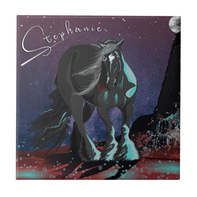 Sinti und Roma Heart ~ Fliese (Vorderseite)