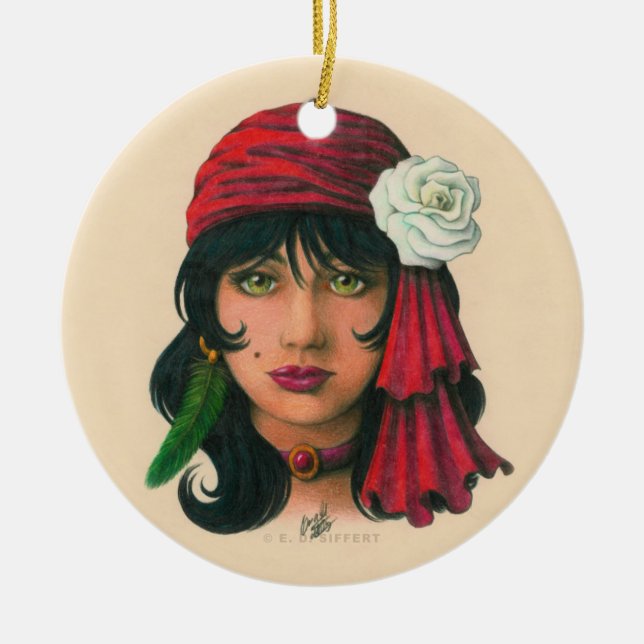 Sinti und Roma II Keramik Ornament (Vorne)