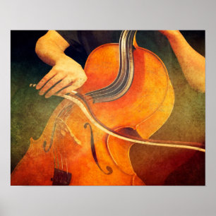 Sinti und Roma Jazz Variation - Surreal Cello Post Poster