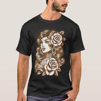 Sinti und Roma Lady Tattoo T-Shirt