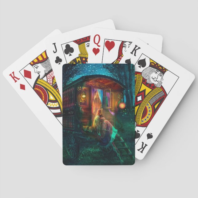 Sinti und Roma-Leuchtkäfer-Spielkarten Spielkarten (Rückseite)
