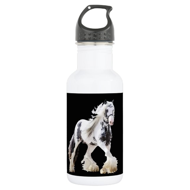Sinti und Roma Mare Stallion Edelstahlflasche (Vorderseite)