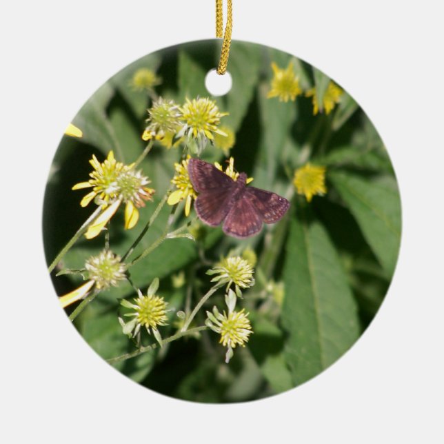 Sinti und Roma-Motte Keramik Ornament (Vorne)