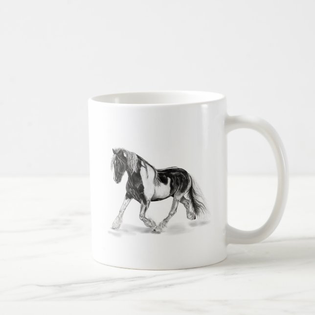 Sinti und Roma Pferdeschlitten auf Kaffee-Tasse Kaffeetasse (Rechts)