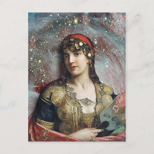 Sinti und Roma Prinzessin, veränderte Kunst Postkarte (Vorderseite)