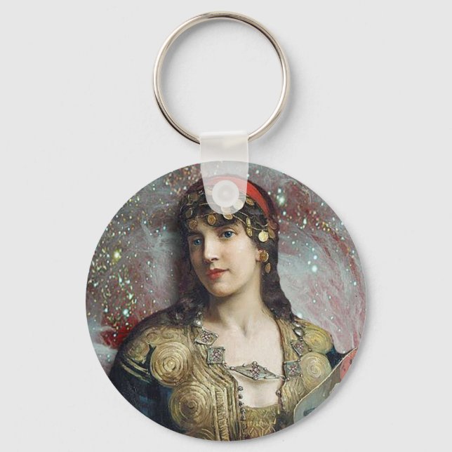 Sinti und Roma Prinzessin, veränderte Kunst Schlüsselanhänger (Vorderseite)
