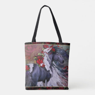 Sinti und Roma-Rose mit Totschlacke Tasche