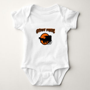 Sinti und Roma-Stolz-traditioneller Wohnwagen Baby Strampler