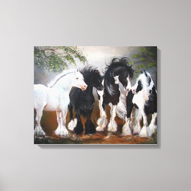 Sinti und Roma Vanner Hengste Kunstdrucken Leinwanddruck (Vorderseite)
