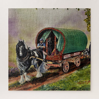 Sinti und Roma Vanner Horse Irish Caravan Wagon Ta