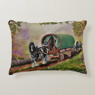 Sinti und Roma Vanner Horse Irish Caravan Wagon Ta Dekokissen