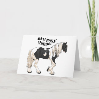 Sinti und Roma Vanner Horse Karte