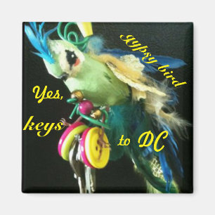 Sinti und Roma-Vogel Magnet