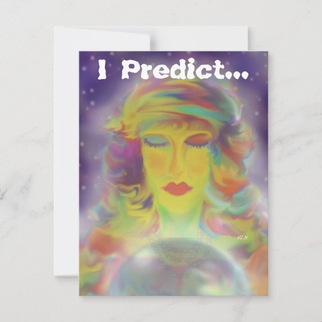 Sinti und Roma-Vorhersage-Halloween-Party Einladung (Vorderseite)