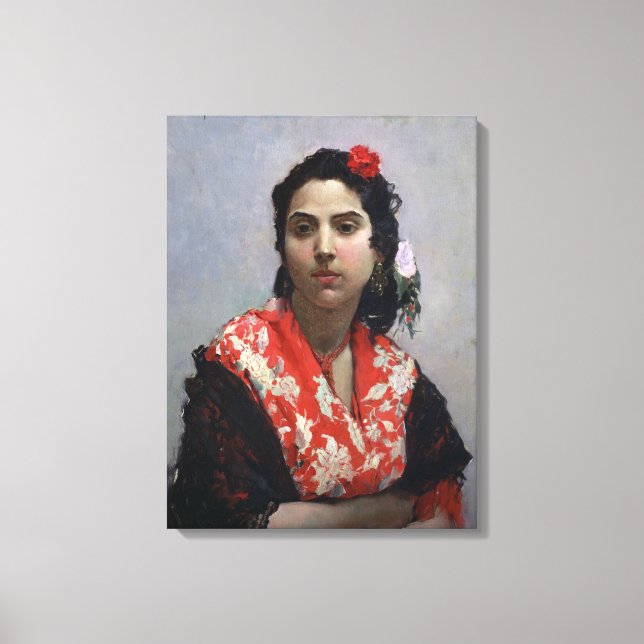 Sinti und Roma Woman Leinwanddruck (Vorderseite)