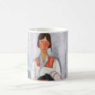Sinti und Roma Woman mit Baby, Modigliani Kaffeetasse