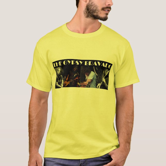 Sinti und Romabravado-Liveband-Plakat-Shirt T-Shirt (Vorderseite)