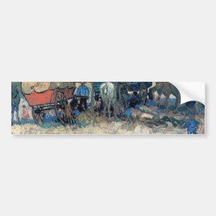 Sinti und Romalager mit Pferdewagen - Vincent van Autoaufkleber