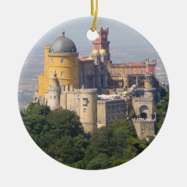 Sintra Pena Kreis-Verzierung Keramik Ornament (Vorne)