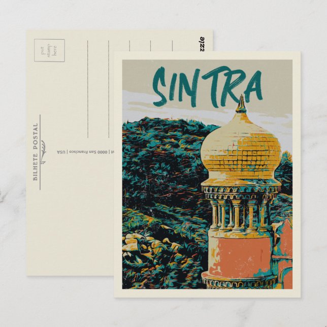 Sintra Pena Palast Abbildung Portugal Postcard Postkarte (Vorne/Hinten)