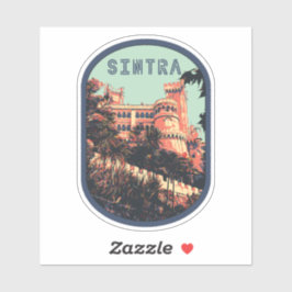 Sintra Pena Palast Illustration Portugal Sticker