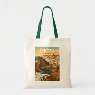 Sintra Portugal Illustration Travel Art Vintag Tragetasche