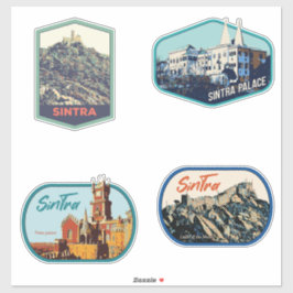 Sintra Portugal Illustrationspaket Aufkleber