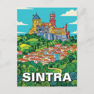 Sintra Portugal Reise Postkarte