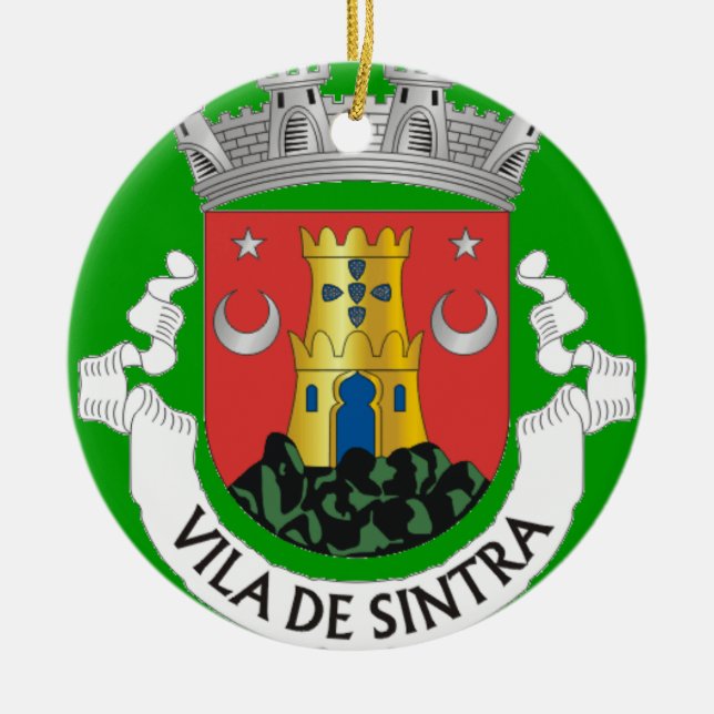 Sintra Portugal Weihnachtsverzierung Keramik Ornament (Vorne)