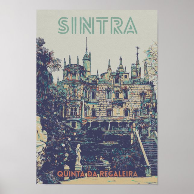 Sintra Regaleira Palace - Portugal Poster (Vorne)