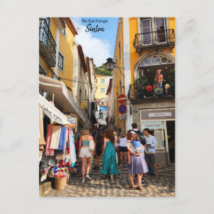 Sintra-Straßen - das wahre Portugal Postkarte
