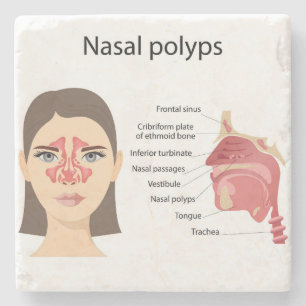 Sinus auf weißem Hintergrund Steinuntersetzer