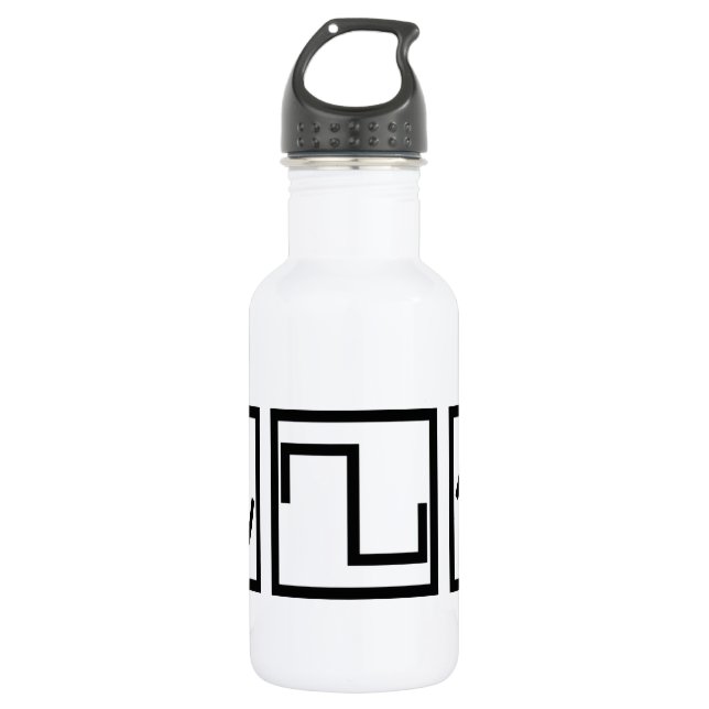 Sinus-quadratisches Tri Trinkflasche (Vorderseite)