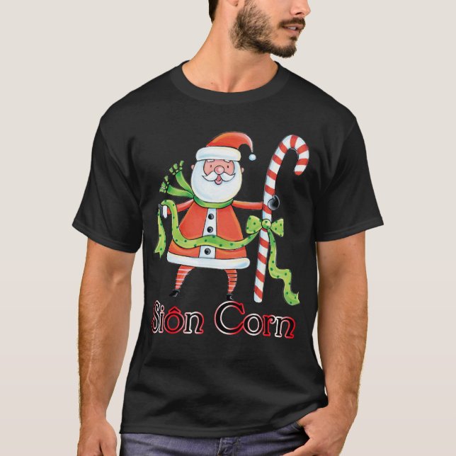 Sion Mais - Waliser-Vater-Weihnachten T T-Shirt (Vorderseite)