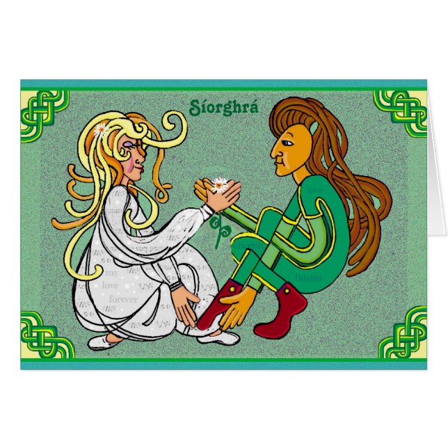 Síorghrá - Ewige Liebe in irisch (Vorderseite (Horizontal))