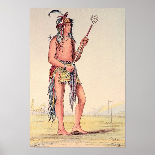 Sioux Ball Player Ah-No-Je-Nange Poster (Vorne)