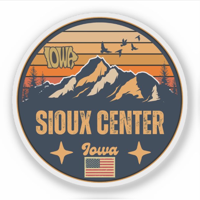 Sioux Center, Iowa Aufkleber (Vorderseite)