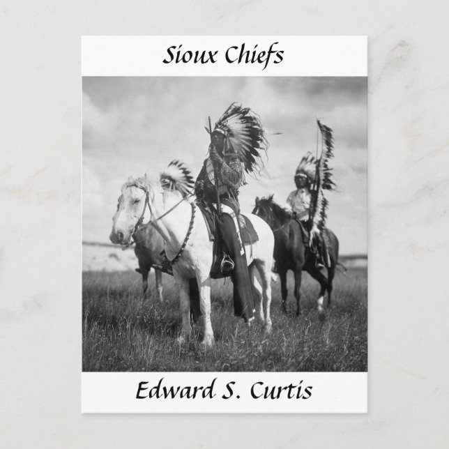Sioux Chiefs, 1905 Postkarte (Vorderseite)