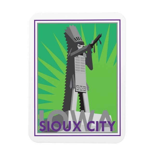 Sioux City, IA Magnet (Vertikal)