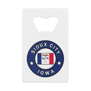 Sioux City Iowa Geldbeutel Flaschenöffner
